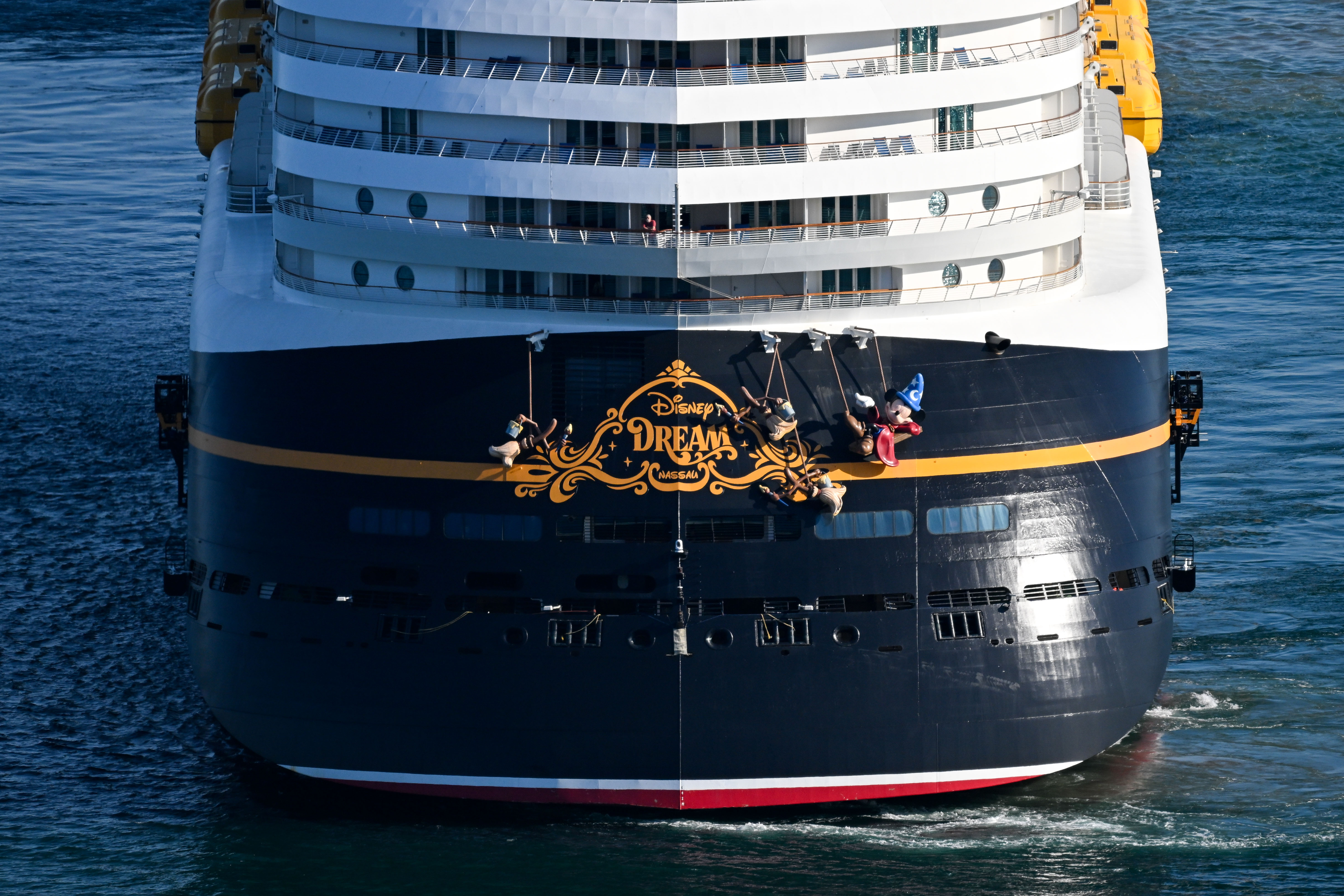 Vista del crucero Disney Dream en Portland el 13 de septiembre de 2024. | Fuente: Getty Images