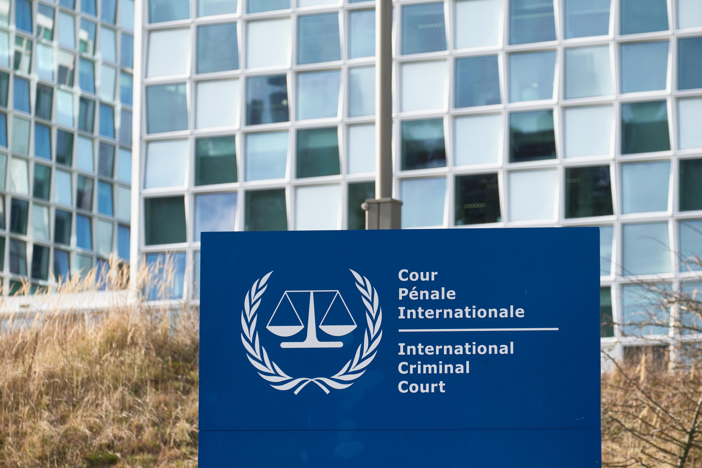 El exterior de la Corte Penal Internacional el 11 de marzo de 2025, en La Haya, Países Bajos. | Fuente: Getty Images