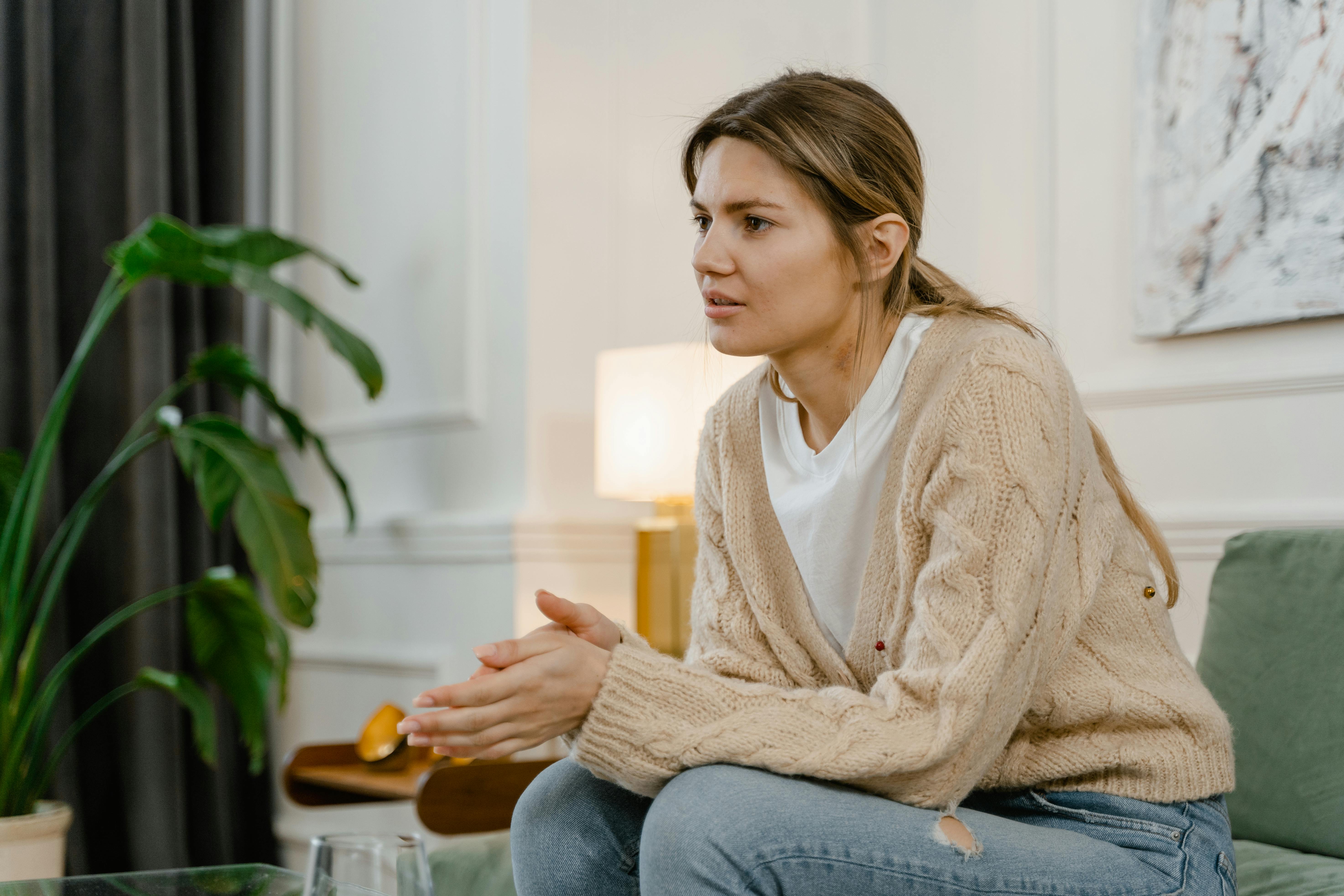 Una mujer infeliz | Fuente: Pexels