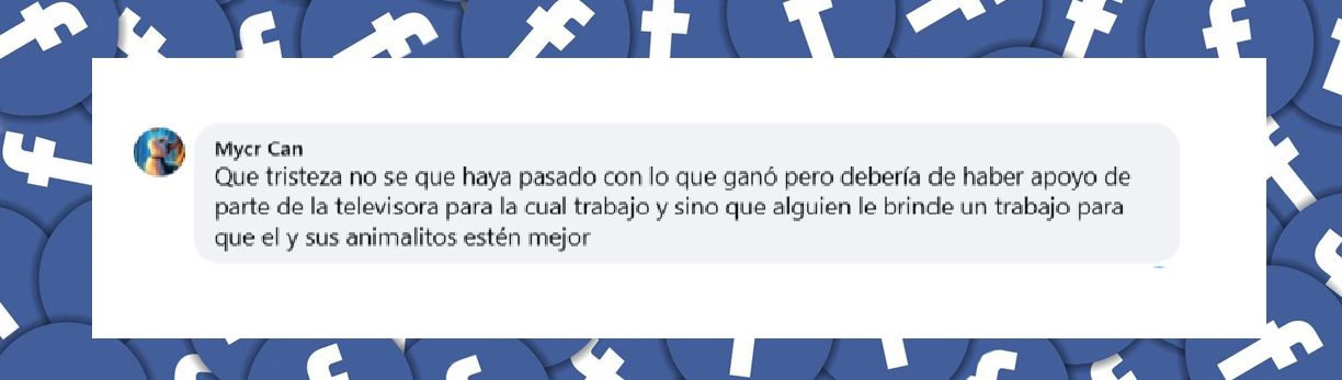 Comentario de una usuaria de Internet, sobre la situación que vive Alejandro Landero. | Fuente: Facebook/Tabasco HOY.