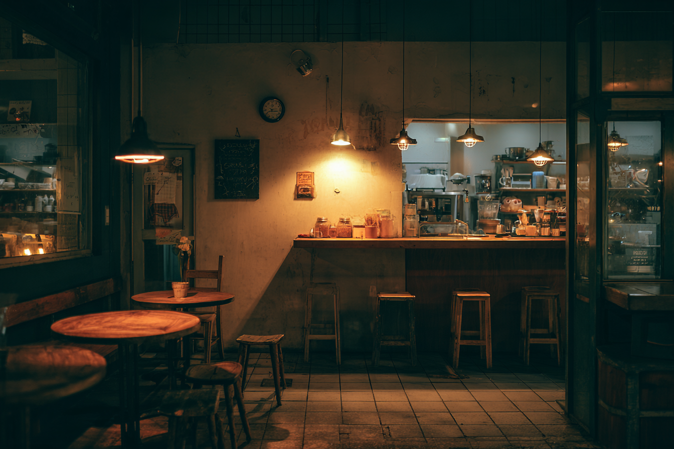 Un restaurante | Fuente: Midjourney