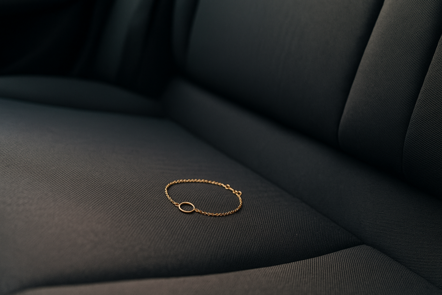 Una pulsera en el asiento coche | Fuente: Sora