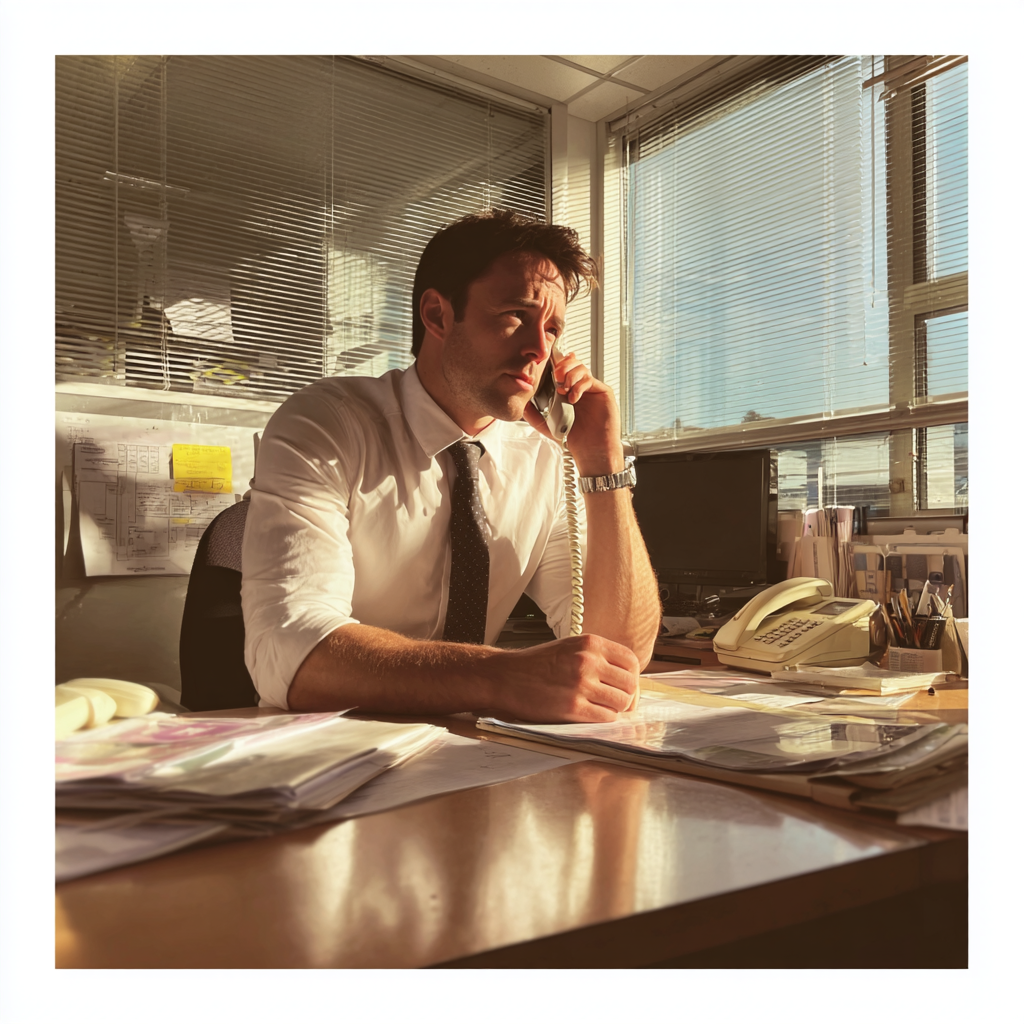 Un hombre hablando por teléfono | Fuente: Midjourney