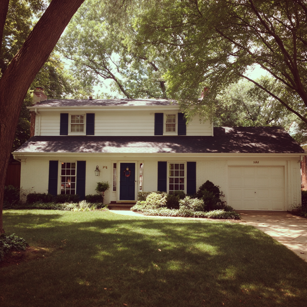El exterior de una casa | Fuente: Midjourney