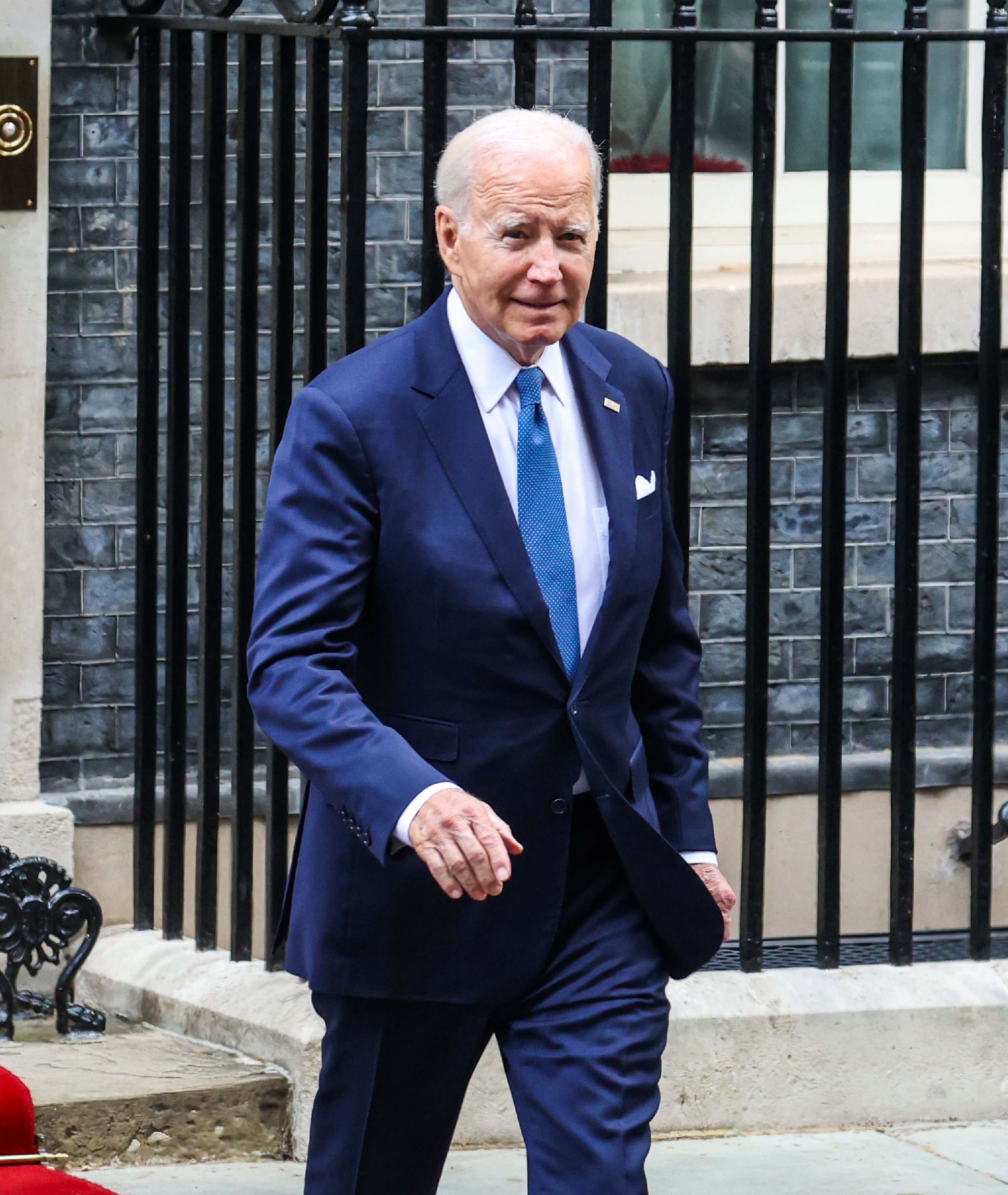 Joe Biden visto en Londres, Inglaterra, el 10 de julio de 2023 | Fuente: Getty Images