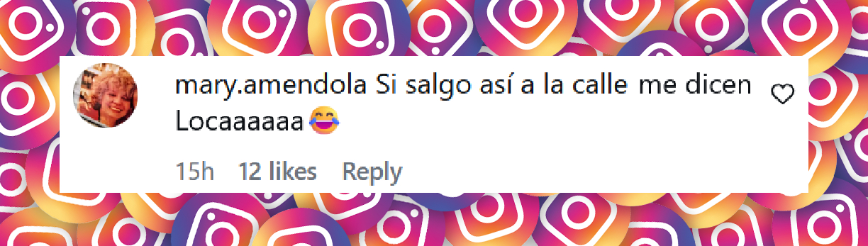 Comentario de una usuaria sobre el look estilo "pijama" de Juana Viale para su último programa | Fuente: Instagram/lamesazarg