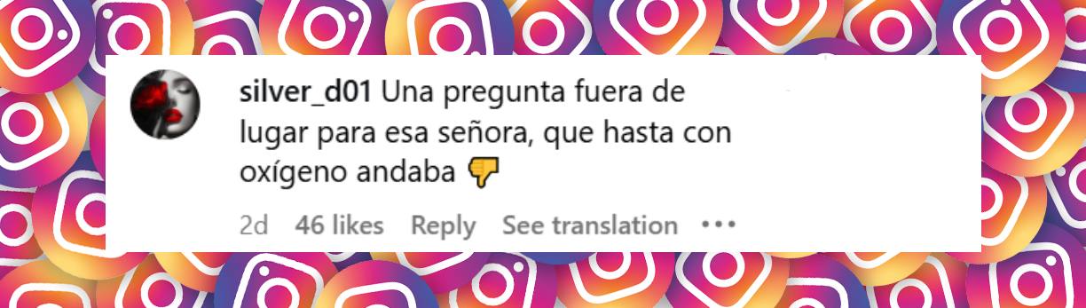 Comentario de un internauta | Fuente: Instagram/despiertamerica