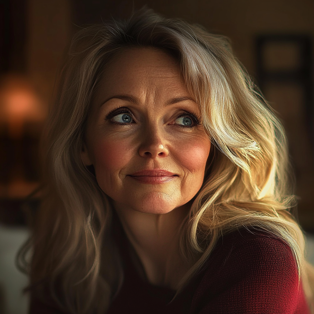 Uma mulher sorrindo | Fonte: Midjourney