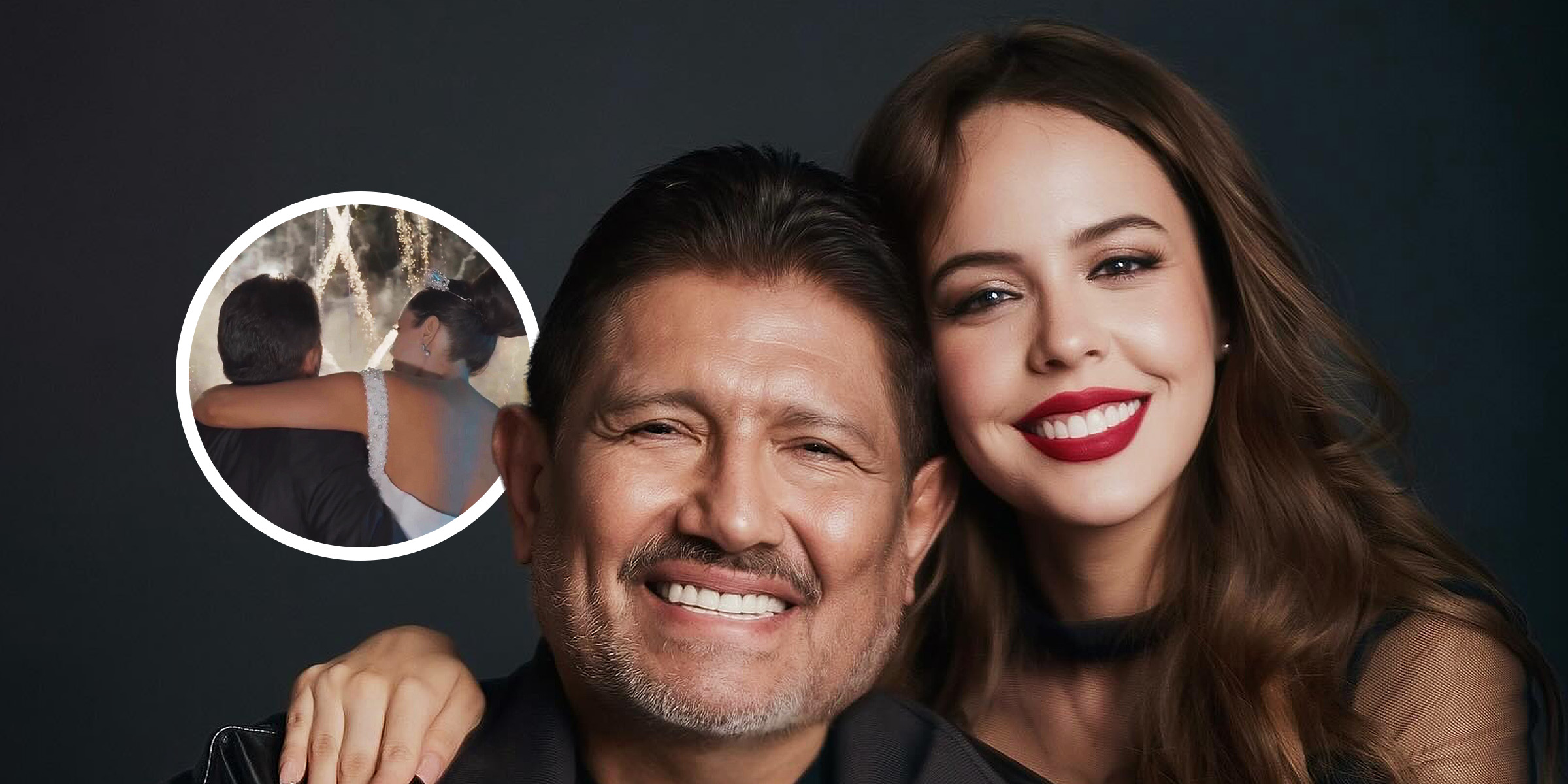 Juan Osorio y Eva Daniela de espaldas el día de la boda | Juan Osorio y Eva Daniela | Fuente: Instagram/soyevadaniela