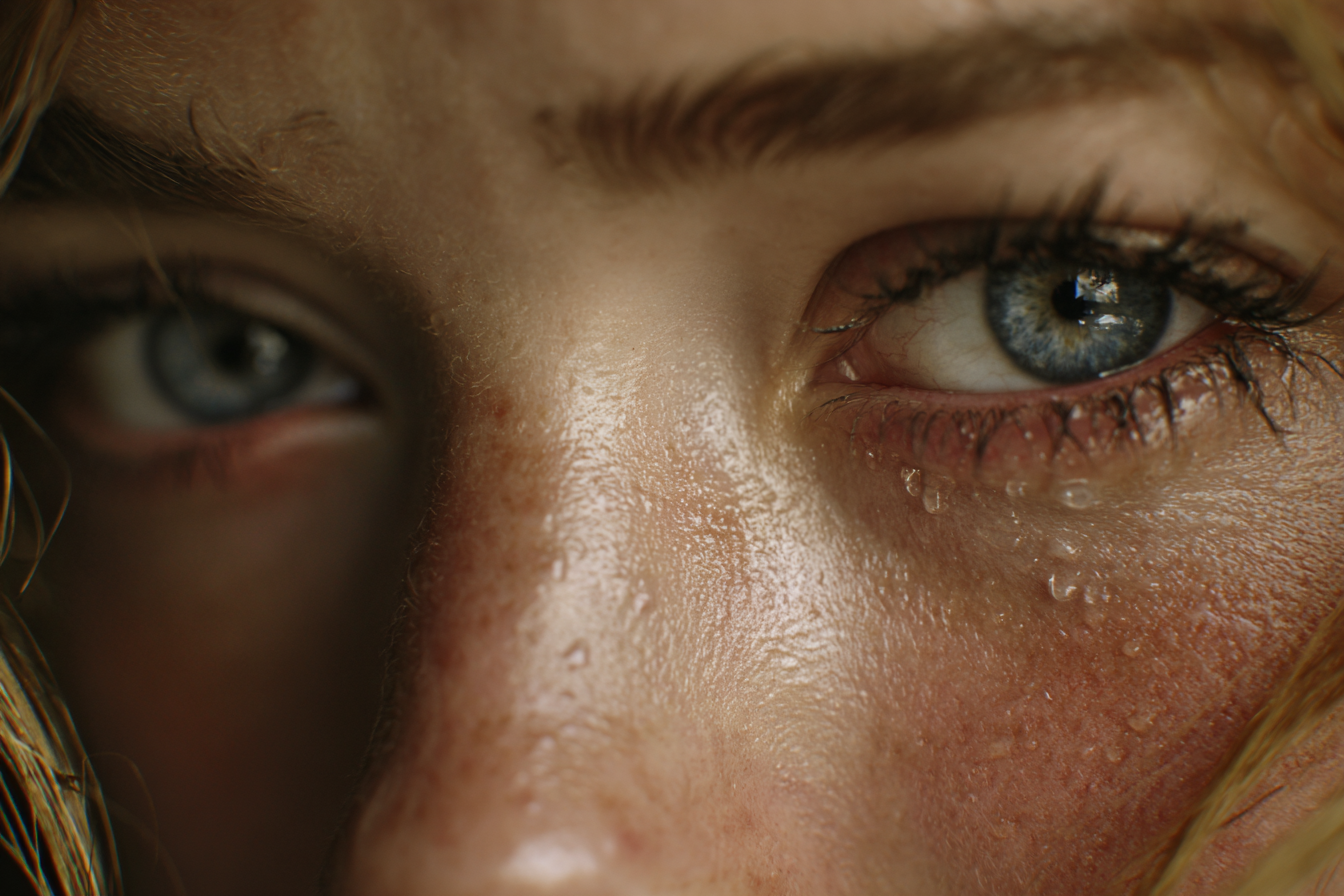 Primer plano de los ojos de una mujer | Fuente: Midjourney