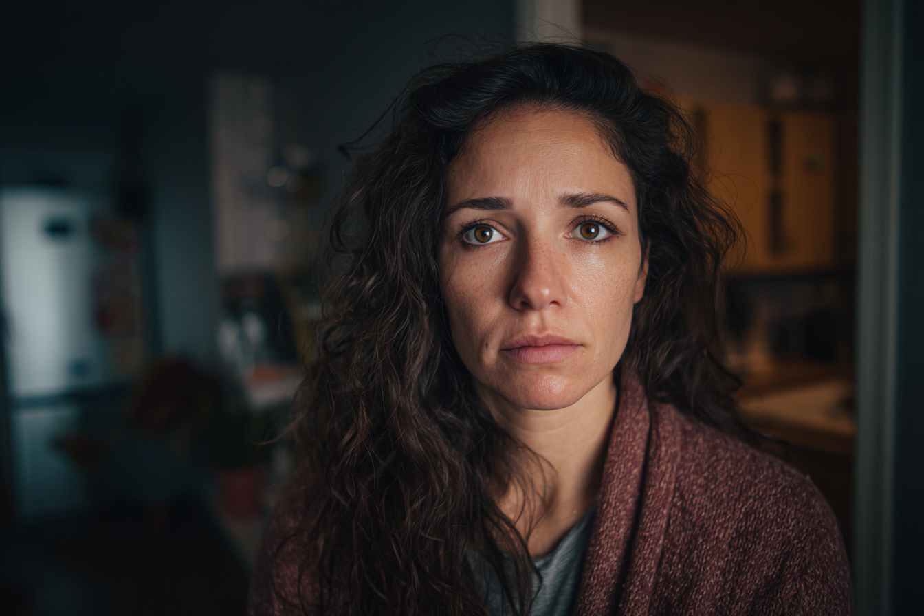 Una mujer mirando al frente | Fuente: Midjourney