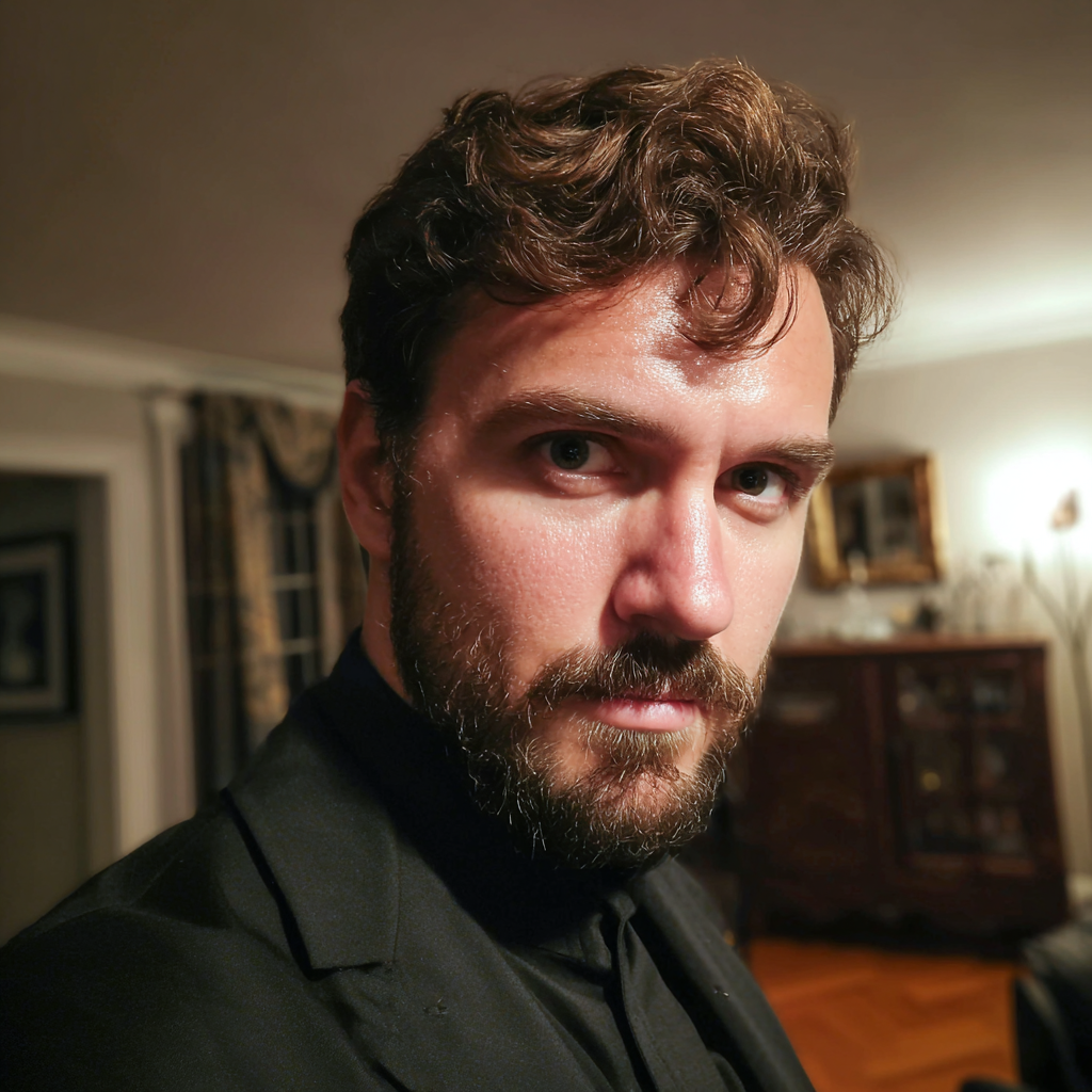 Primer plano de un hombre enfadado | Fuente: Midjourney