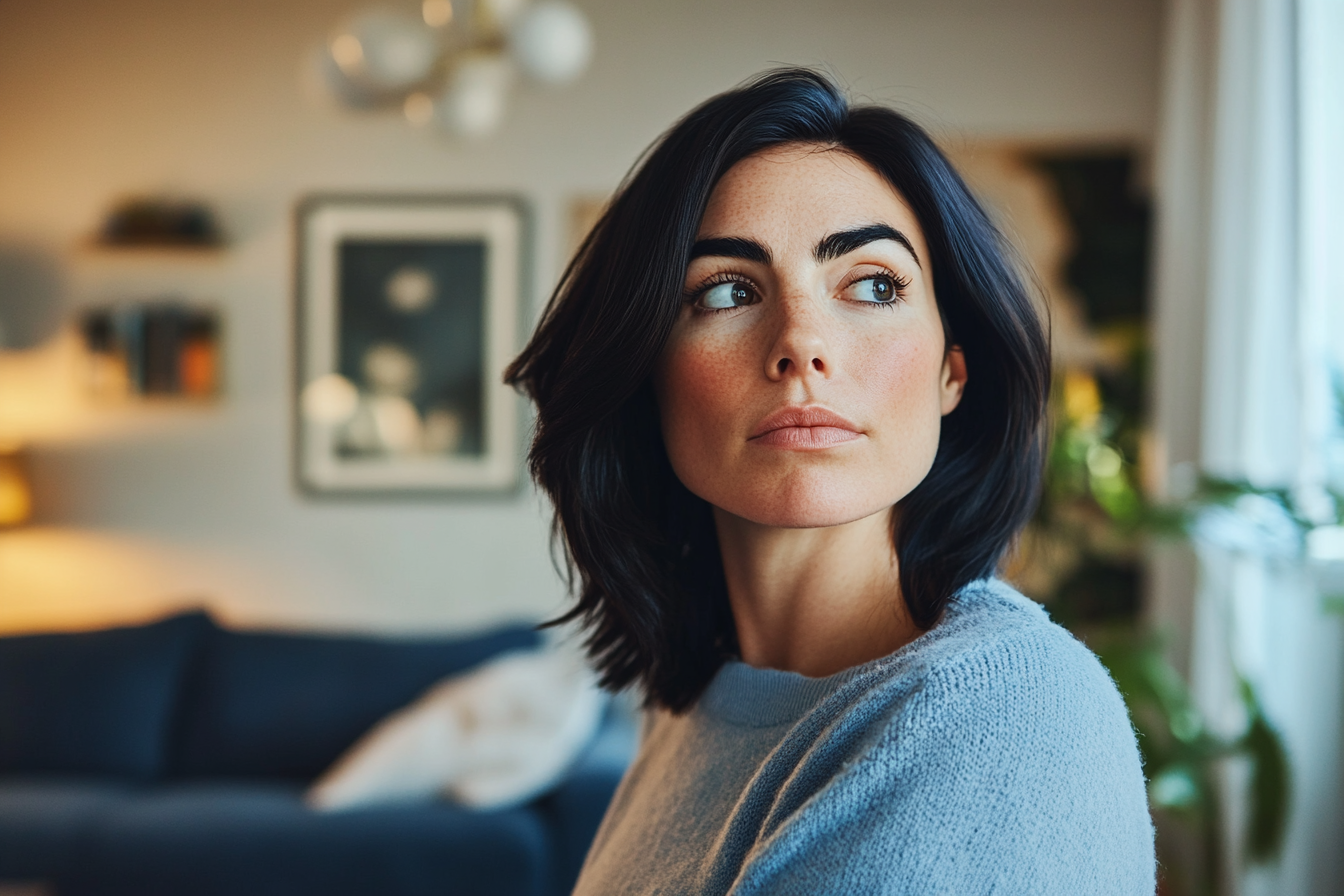 Una mujer en tu sala de estar | Fuente: Midjourney