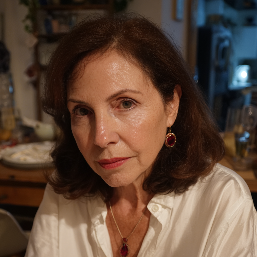 Primer plano de una mujer mayor | Fuente: Midjourney