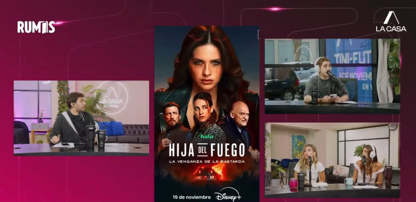 Lizardo Ponce, Julieta Poggio y Lola Latorre en una emisión reciente de "La Casa Streaming" | Fuente: X/@somoslacasaok