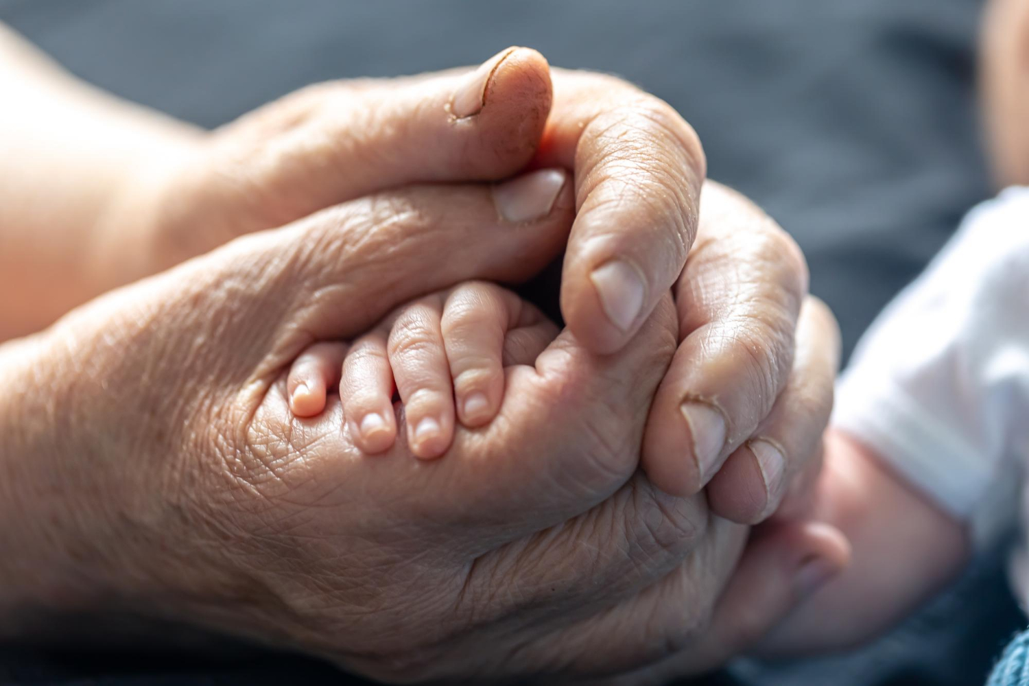 Una abuela cogiendo de la mano a un niño | Fuente: Freepik