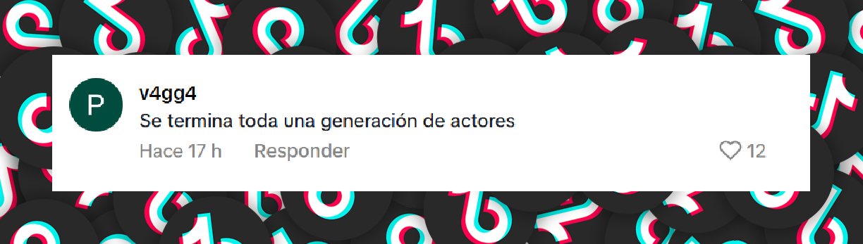 Comentario de un usuario tras enterarse de la muerte de Robert Redford | Fuente: TikTok/famososunivision