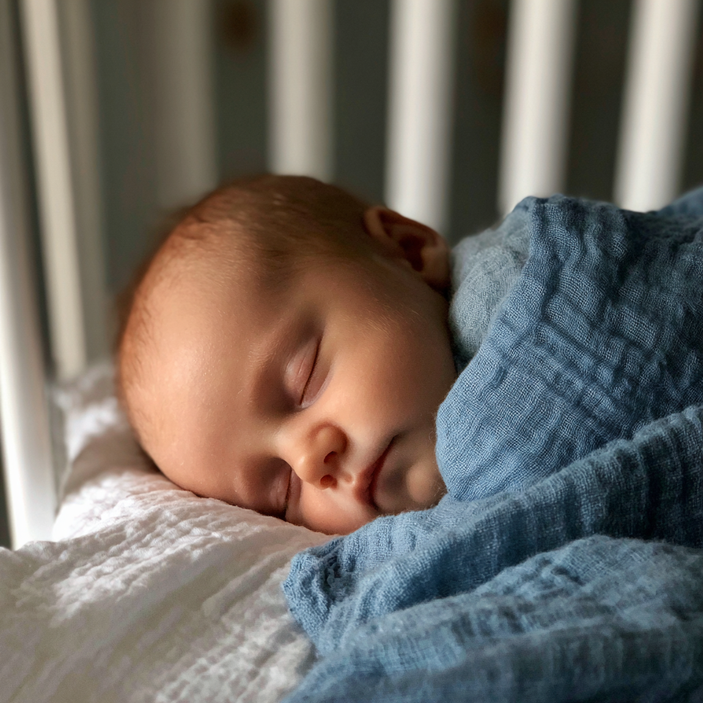 Un bebé durmiendo | Fuente: Midjourney