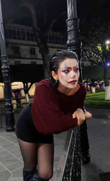 Marian Izaguirre con maquillaje de payasita en su último video de TikTok | Fuente: TikTok/marianizaguirrep