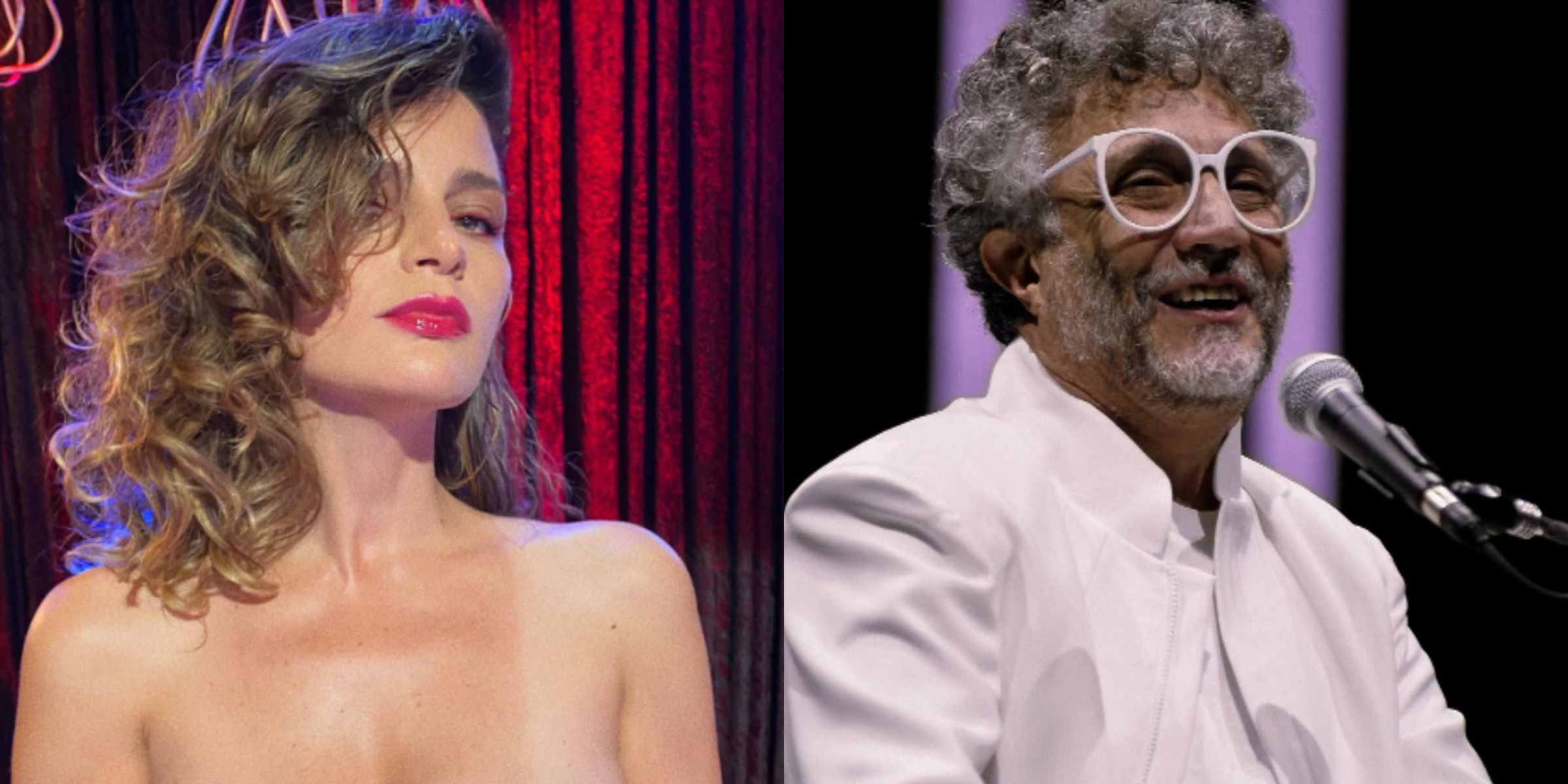 Romina Ricci/Fito Páez. | Fuente: Instagram/movistararenaar/rominarichiok