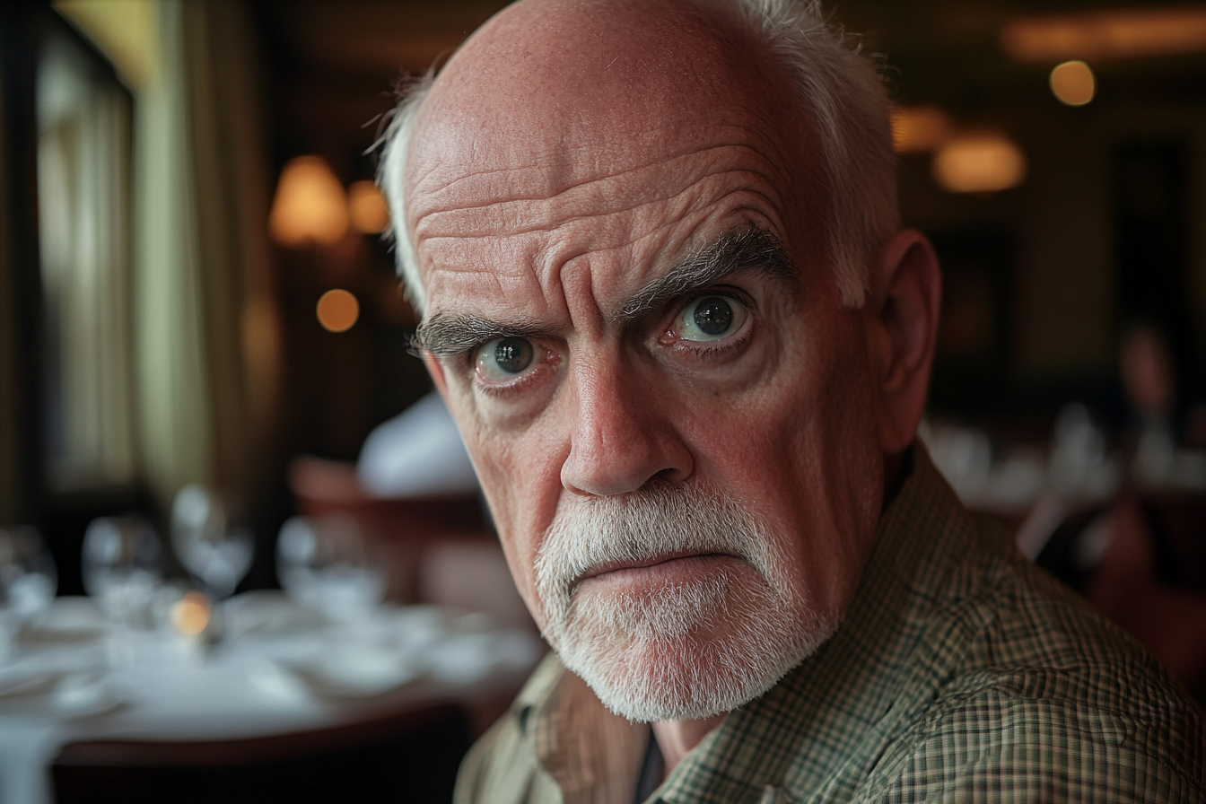 Un anciano disgustado | Fuente: Midjourney
