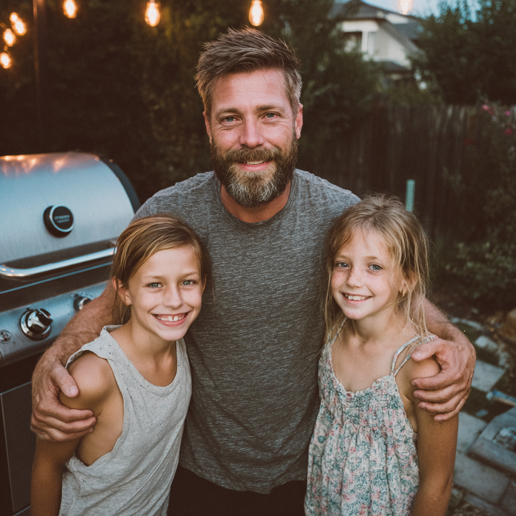 Una foto de una familia feliz | Fuente: Midjourney