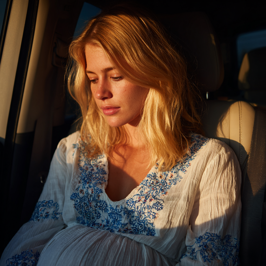 Una mujer disgustada sentada en un automóvil | Fuente: Midjourney