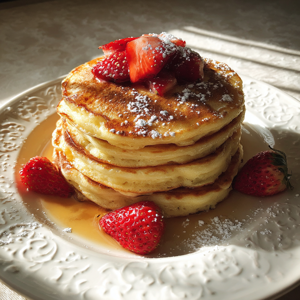 Una pila de tortitas | Fuente: Midjourney