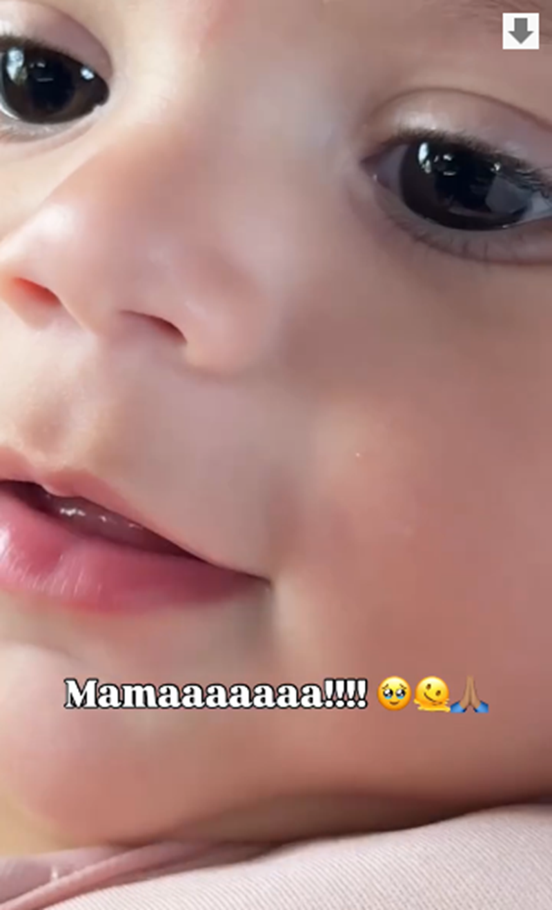 Raffaella diciendo sus primeras palabras | Fuente: Instagram/francisca