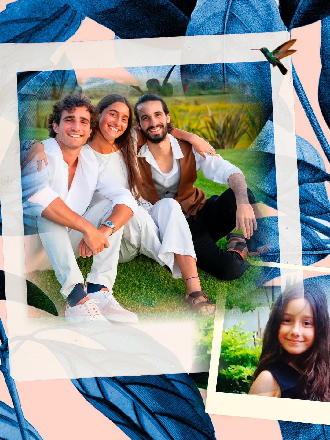 Azul Giordano junto a sus hermanos, Franco y Valentín | Fuente: Instagram/bycrismorena