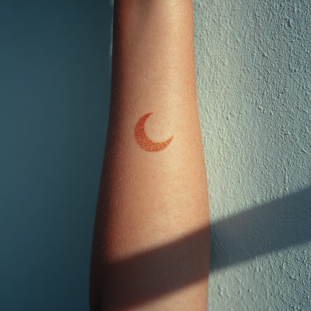 Marca de nacimiento de una niña en el brazo | Fuente: Midjourney