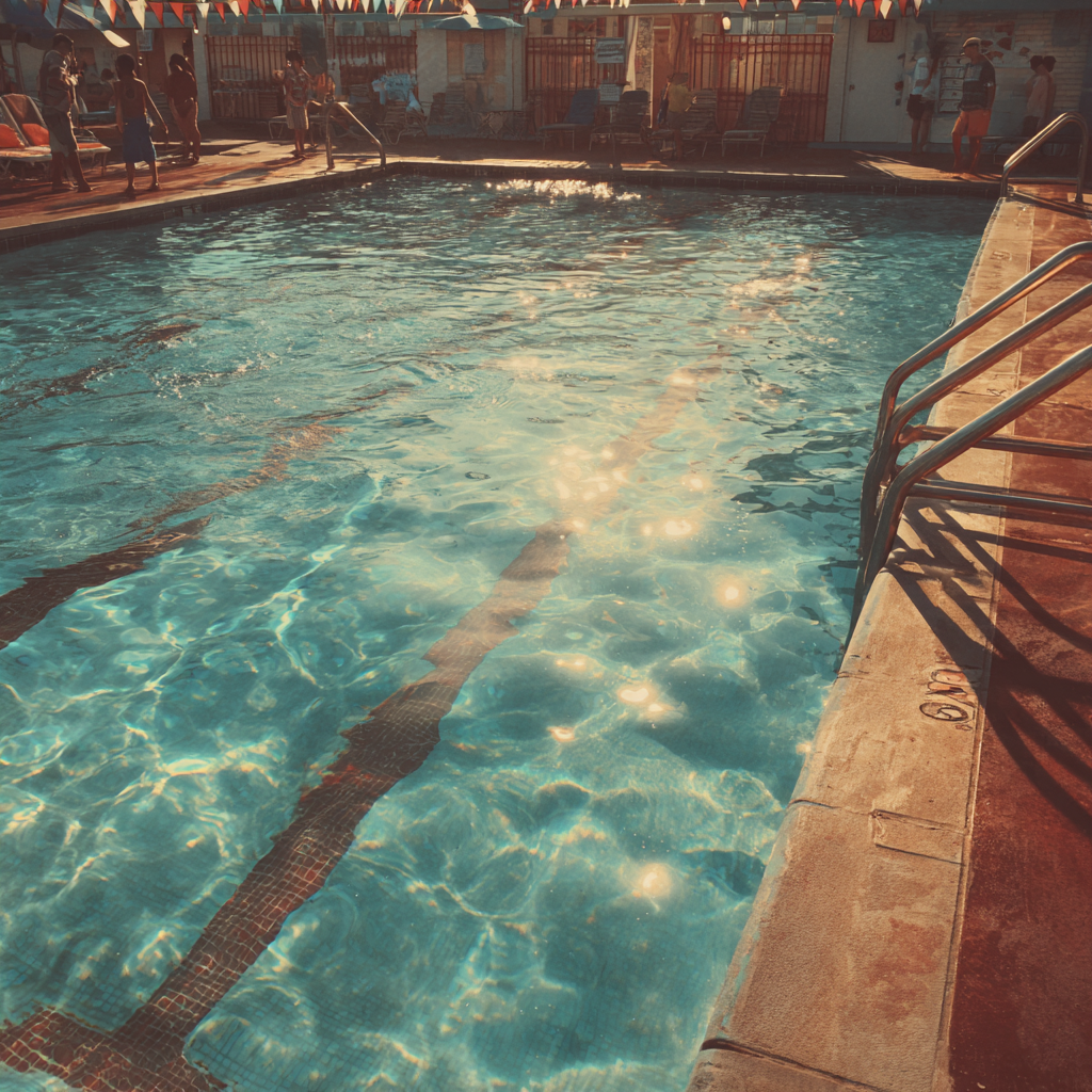 Una piscina comunitaria | Fuente: Midjourney