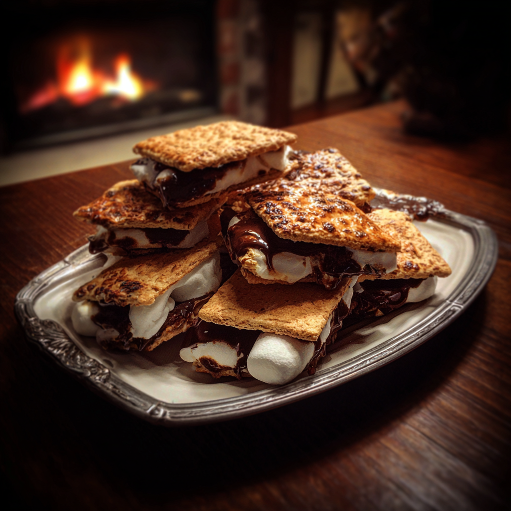 Una fuente de s'mores empalagosos | Fuente: Midjourney