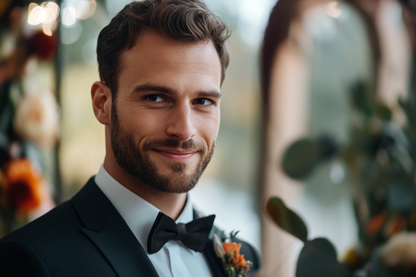 Un novio feliz | Fuente: Midjourney