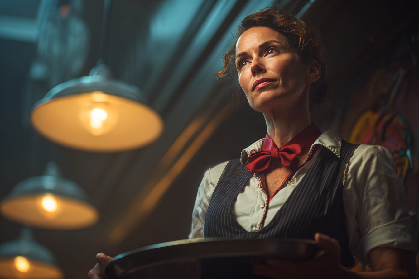 Una camarera | Fuente: Midjourney