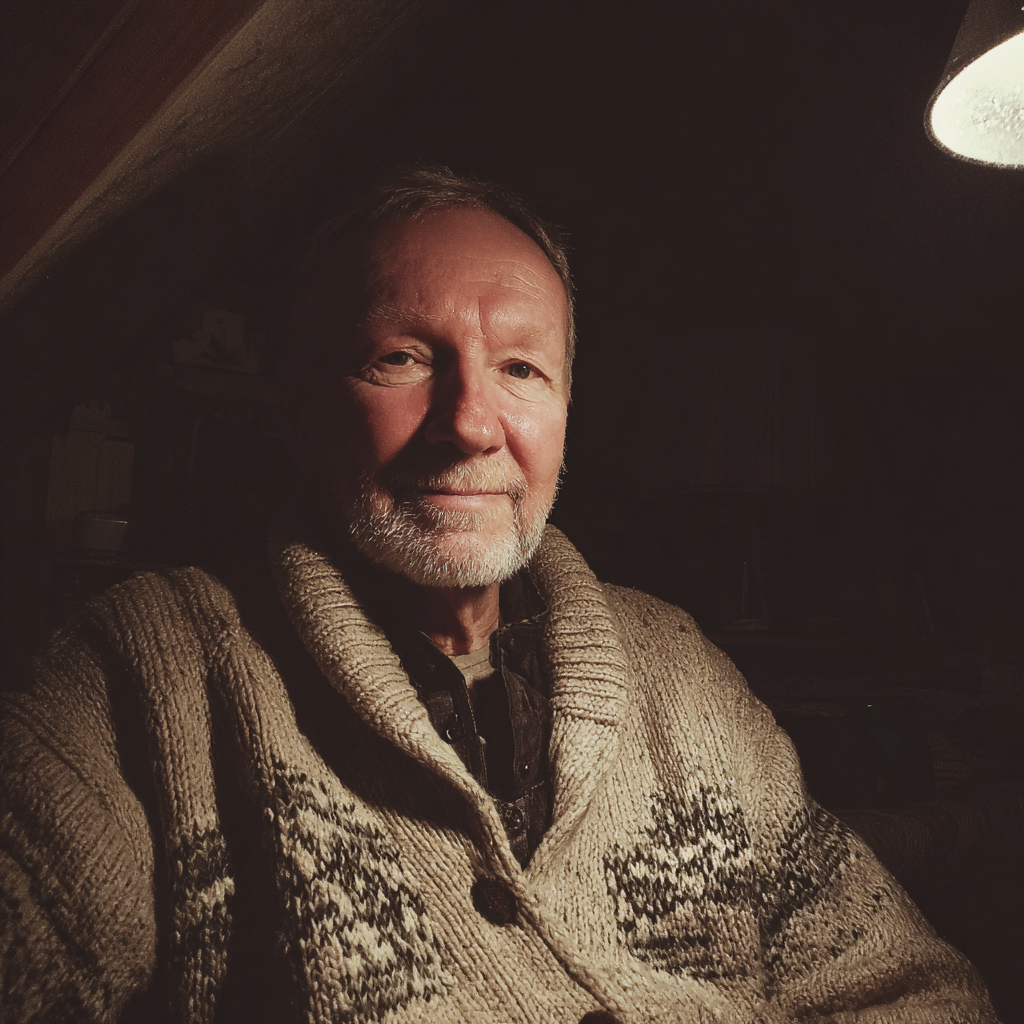 Un hombre mayor sonriente | Fuente: Midjourney