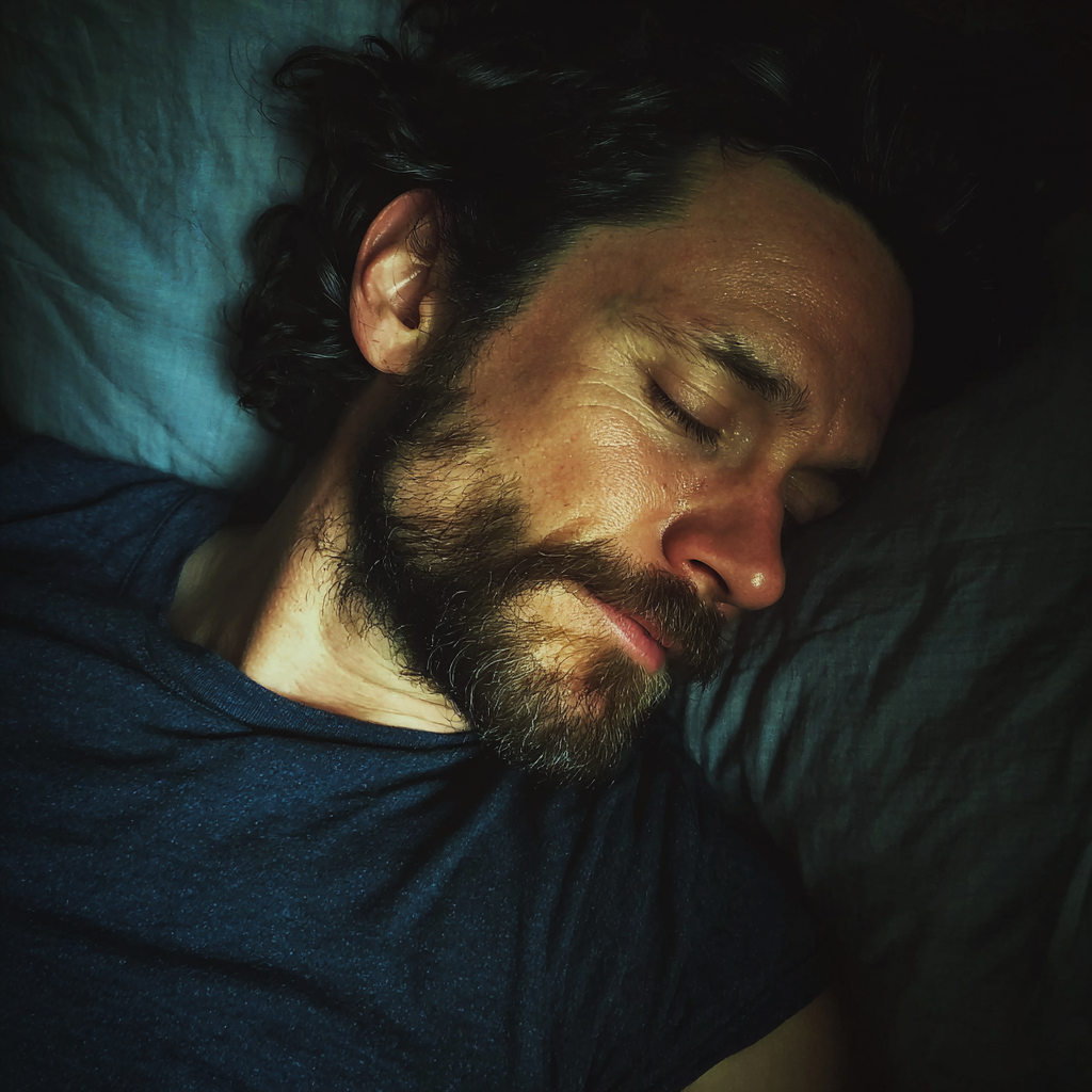 Un hombre dormido | Fuente: Midjourney