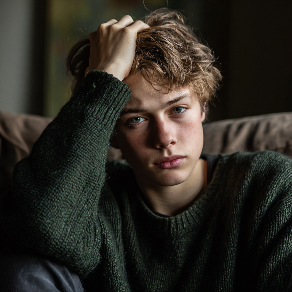 Un adolescente frustrado | Fuente: Midjourney