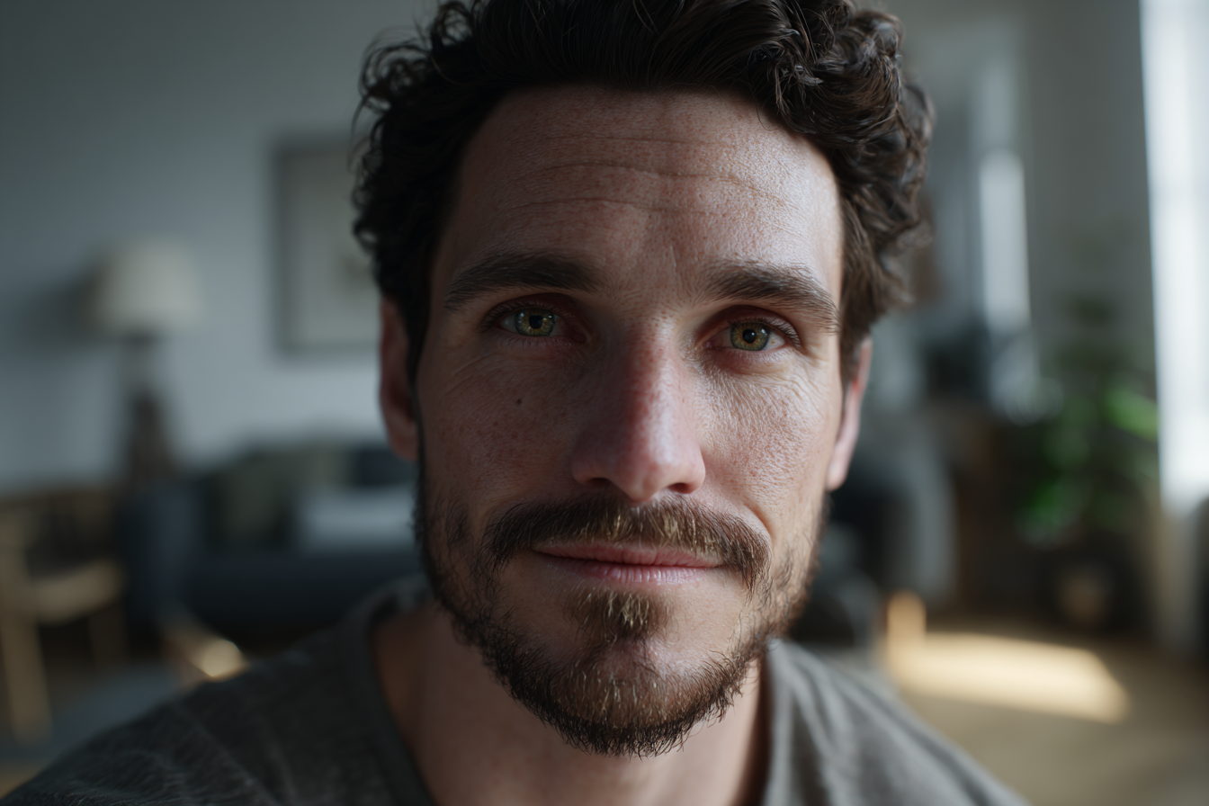 Un hombre de pie en su casa | Fuente: Midjourney
