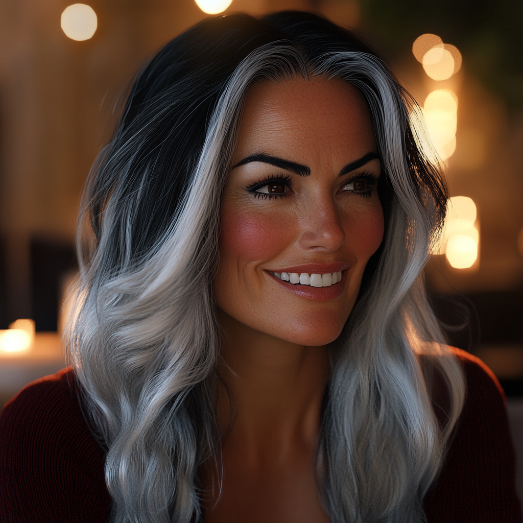 Una mujer sonriendo | Fuente: Midjourney