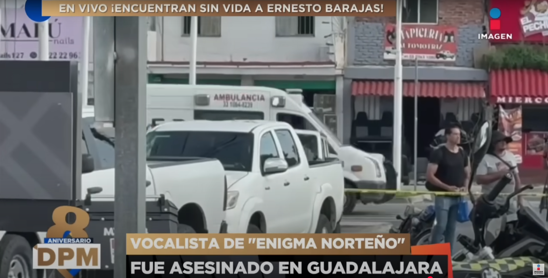 Vehículos de las autoridades en el lugar de los hechos | Fuente: YouTube/ Imagen Entretenimiento