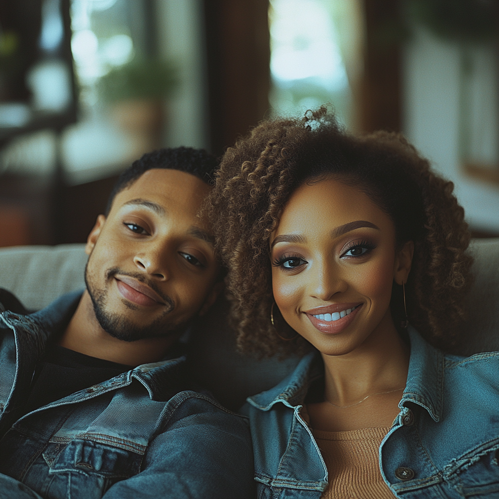 Una pareja feliz | Fuente: Midjourney