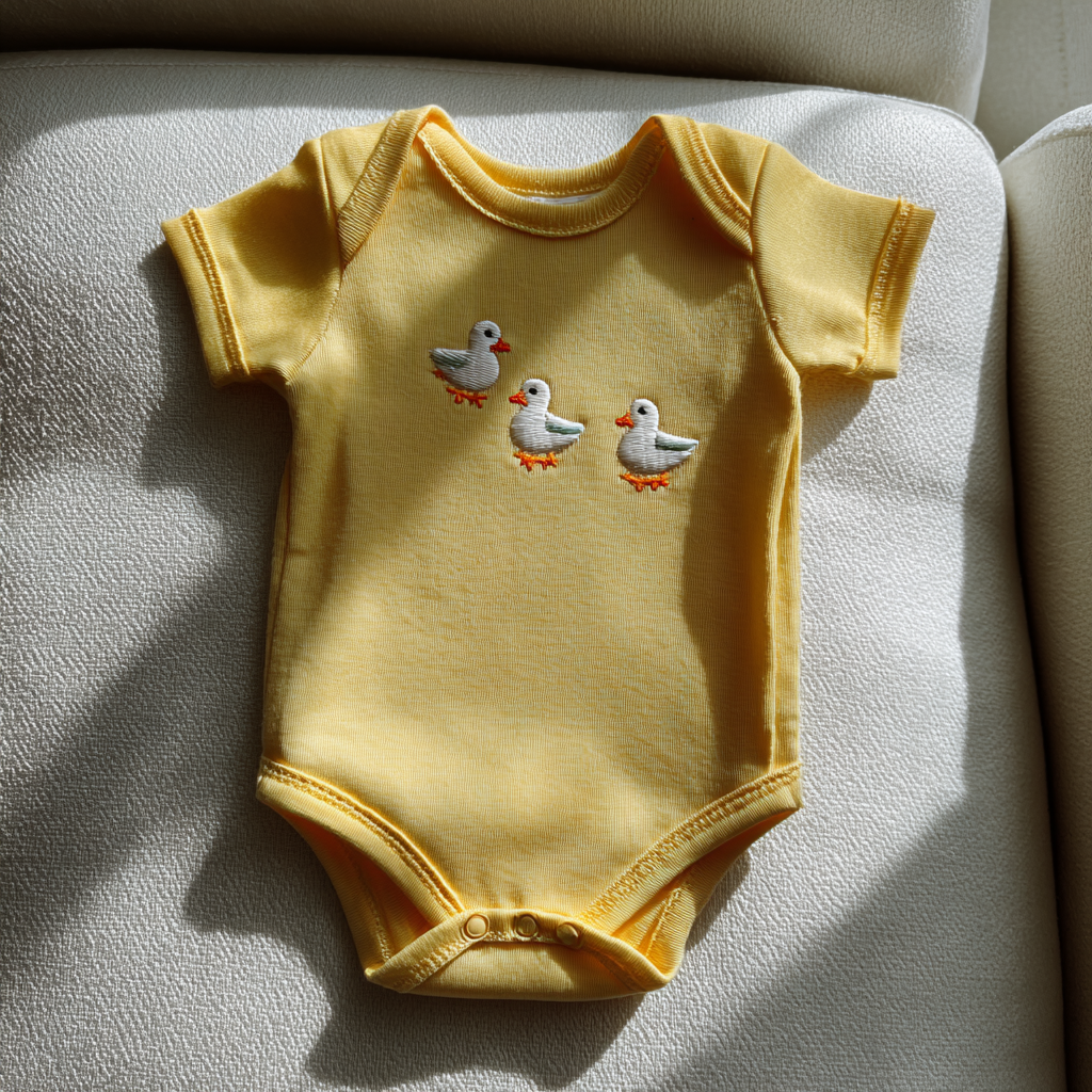 Un body amarillo en un sofá | Fuente: Midjourney