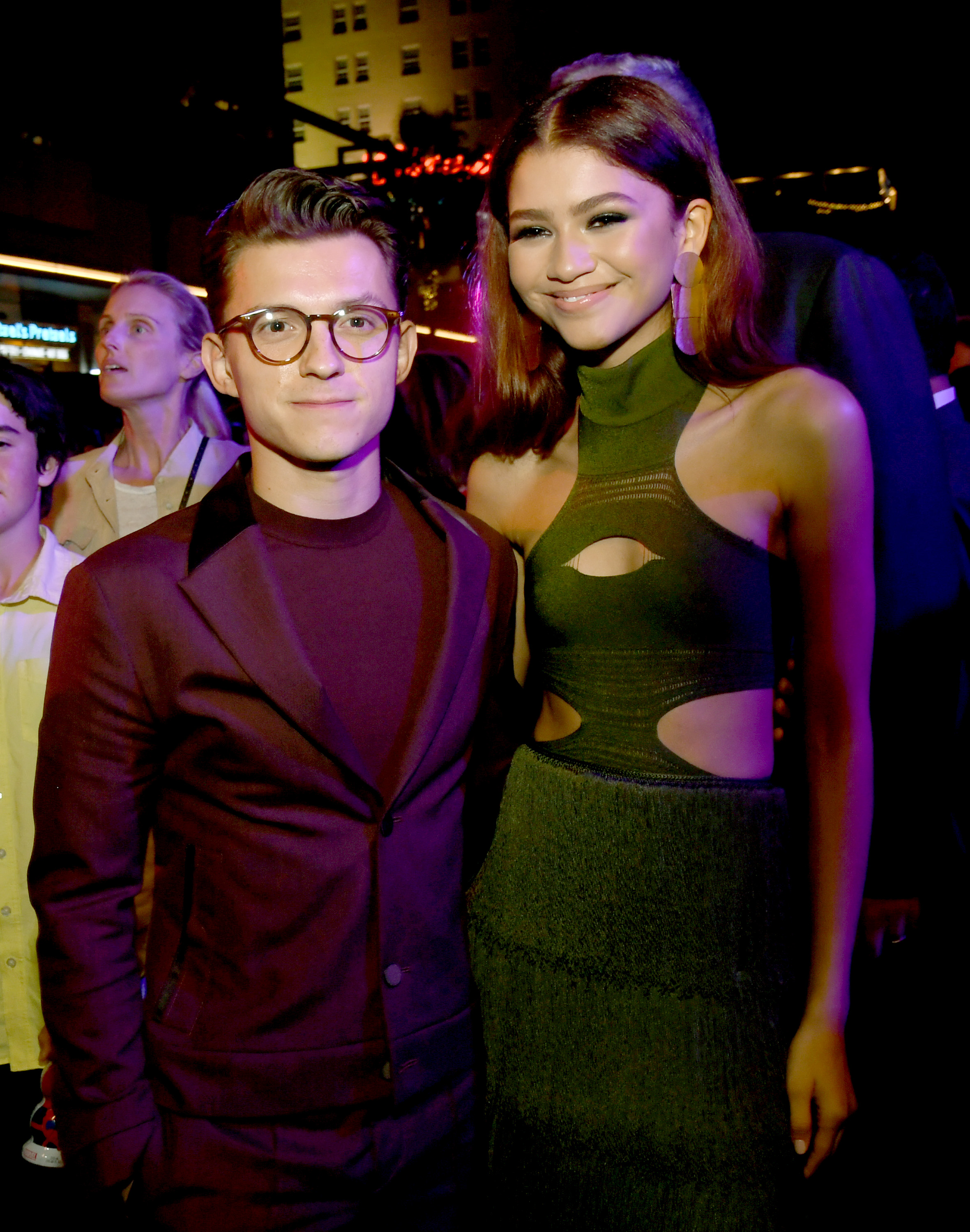 Tom Holland y Zendaya posan en la fiesta posterior al estreno de la película de Sony Pictures "Spider-Man: Far From Home" el 26 de junio de 2019 en Hollywood, California | Fuente: Getty Images