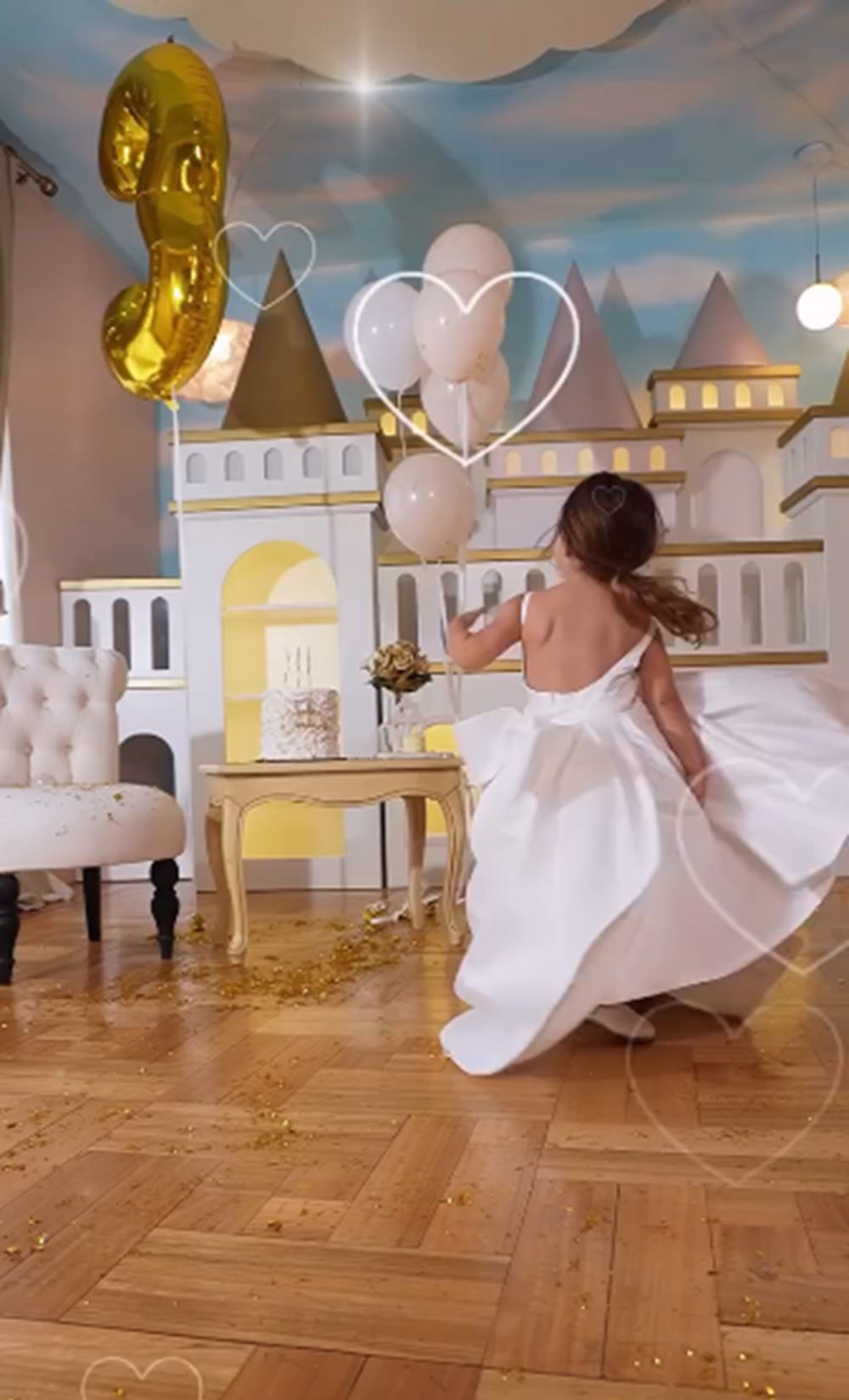 La hija de Barby Franco y Fernando Burlando celebrando sus cumpleaños número 3 | Fuente: Instagram/barbaritafranco21