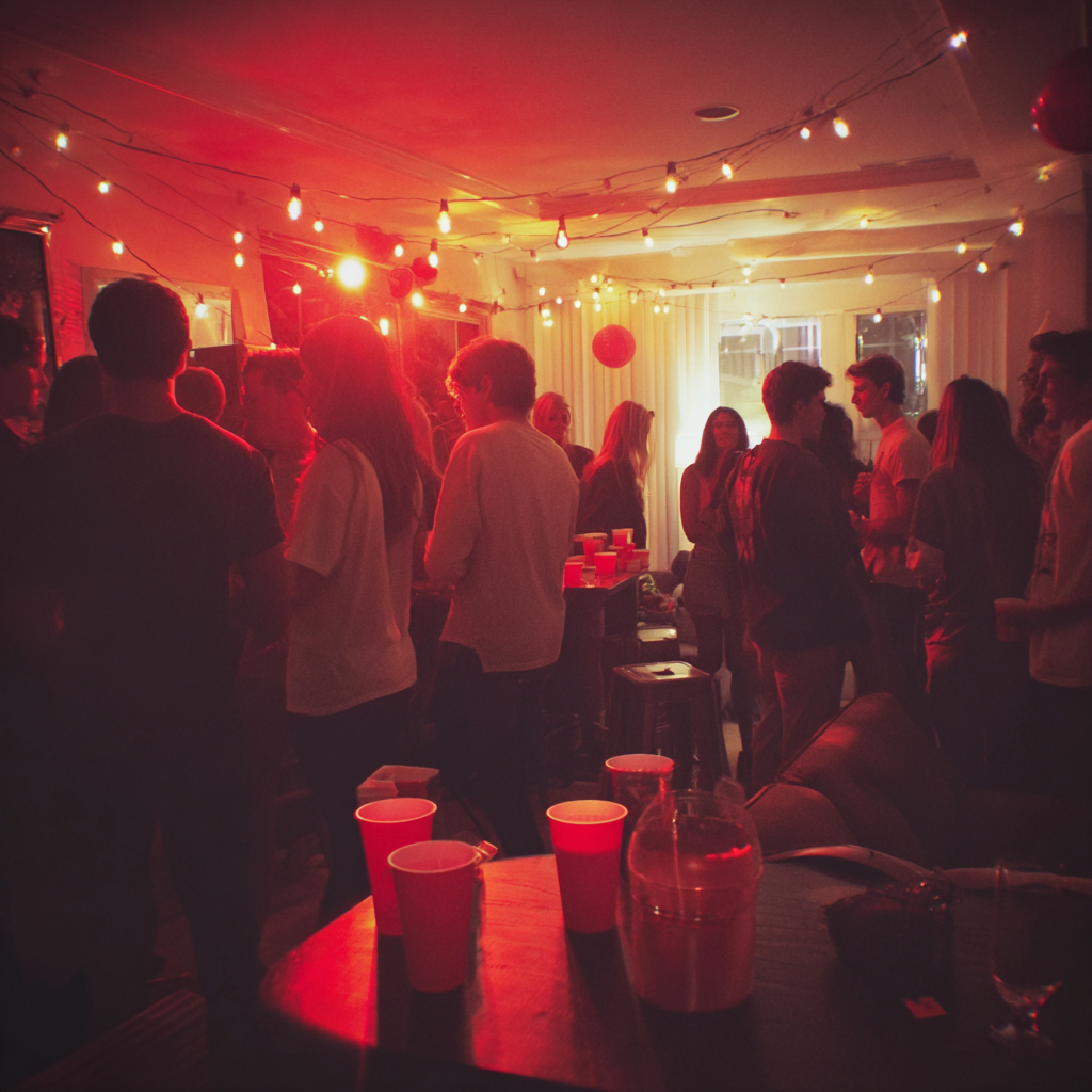 Gente en una fiesta | Fuente: Midjourney