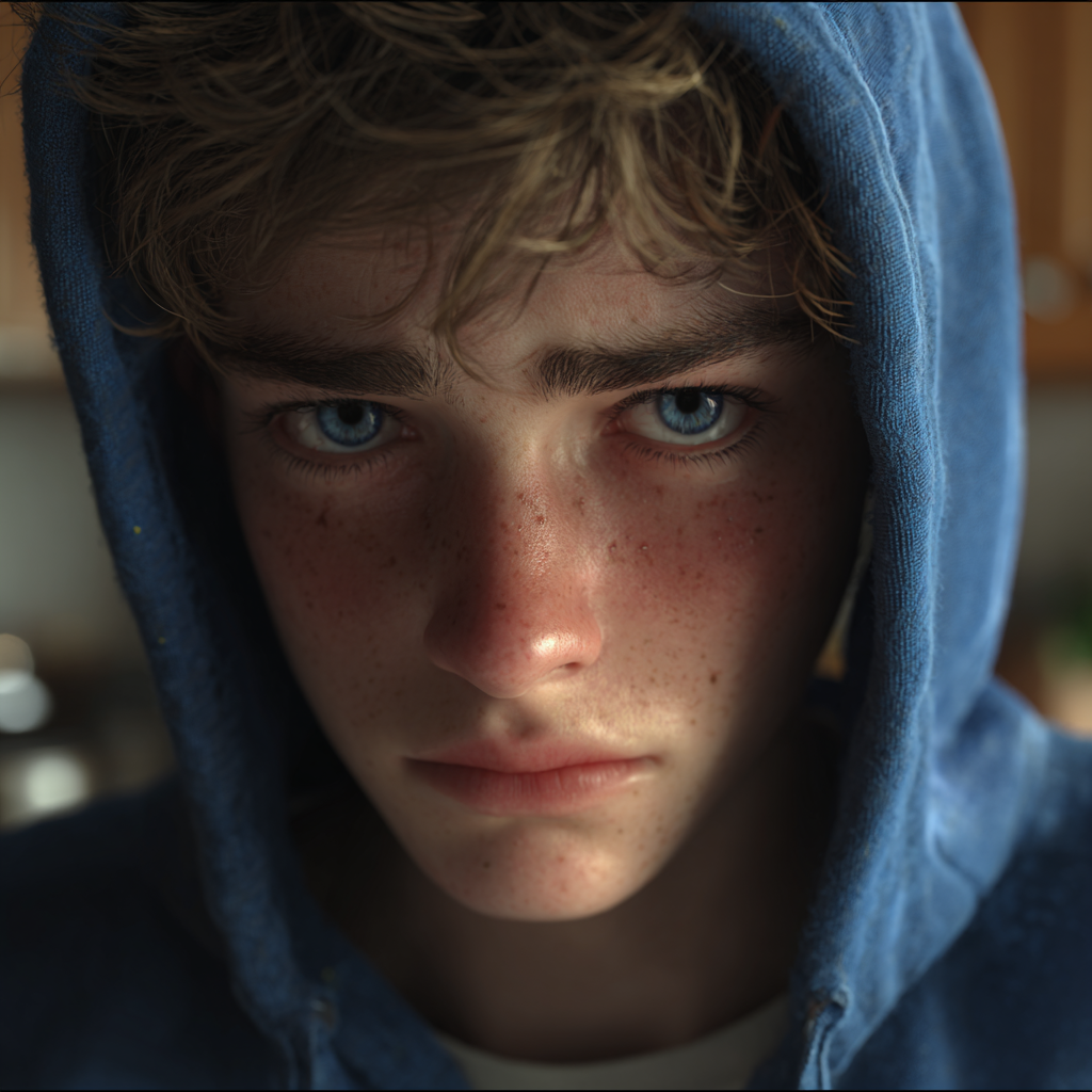 Un joven abrumado por las emociones | Fuente: Midjourney