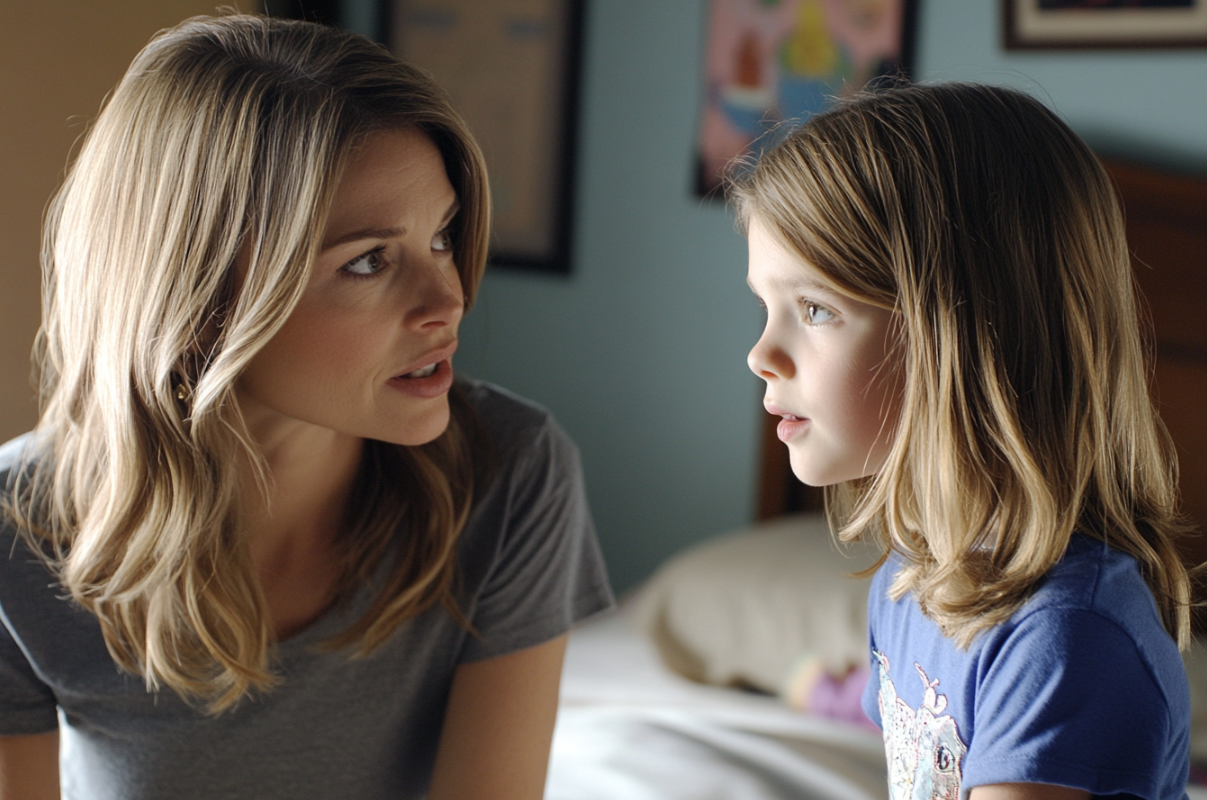 Una mujer hablando con su hija | Fuente: Midjourney