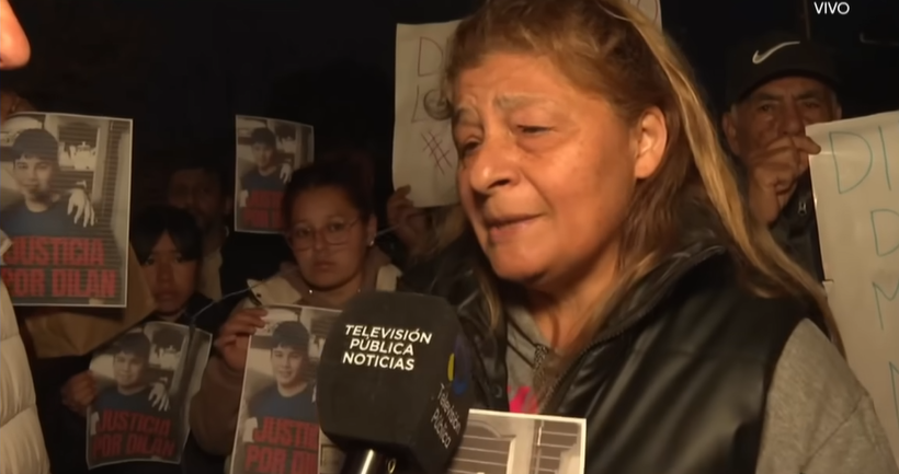 Alicia, la madre de Dilan Joel Insfrán | Fuente: YouTube/Televisión Pública Noticias