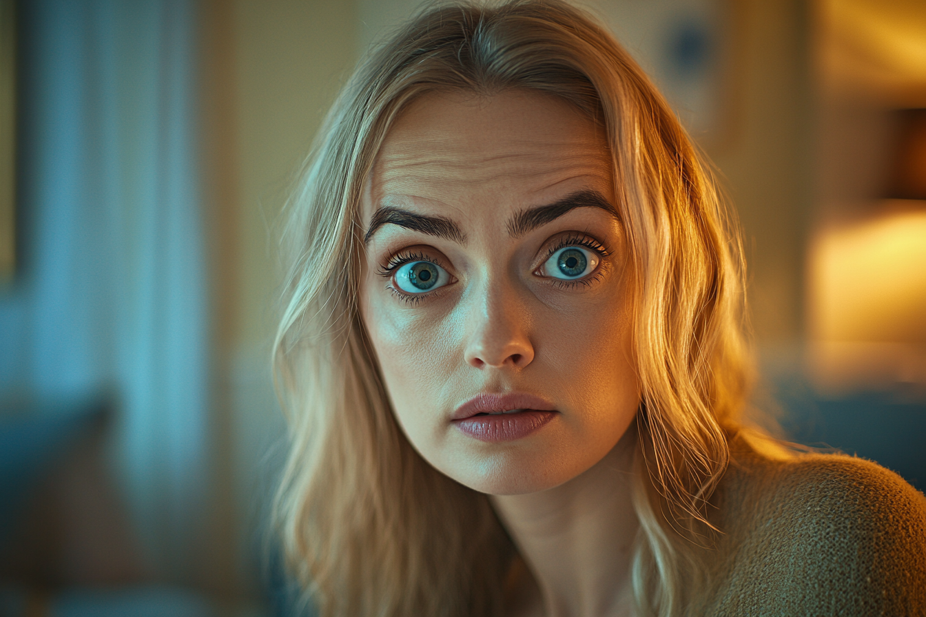 Una mujer conmocionada | Fuente: Midjourney